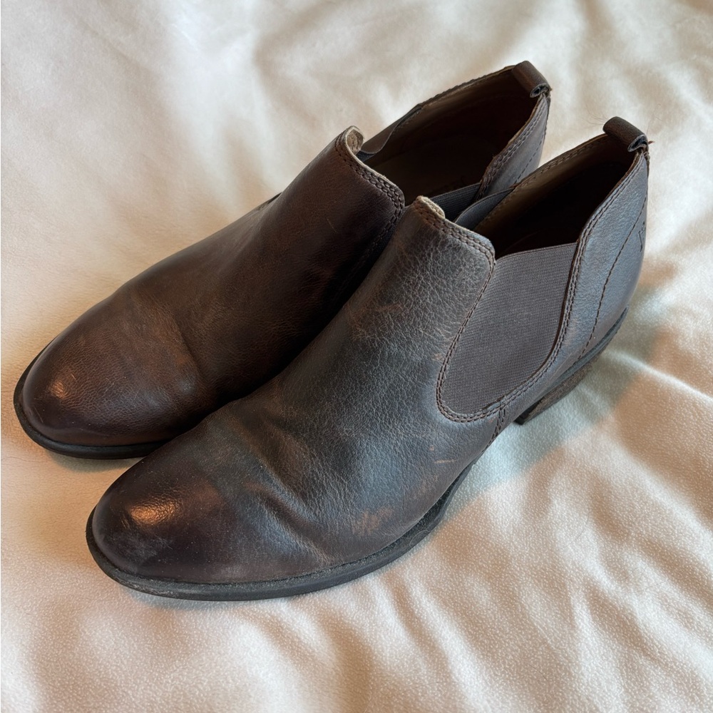 Josef Seibel Boot Daphne Leather Heel Chelsea Ankle Bootie Leather Brown 40
